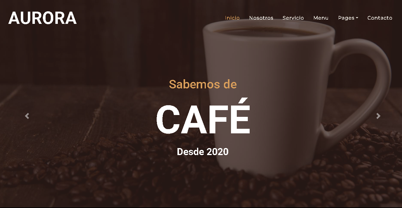 Aurora Café Website